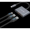 CANYON šakotuvas DS-3 3in1 USB-C Tamsiai pilka