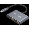 CANYON šakotuvas DS-3 3in1 USB-C Tamsiai pilka