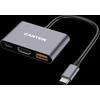 CANYON hub DS-4 3in1 USB-C Pilkas