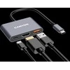 CANYON hub DS-4 3in1 USB-C Pilkas