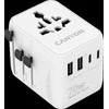 CANYON kelioninis adapteris OnTour 70 EU/JK/JAV/Australija 70W, baltas