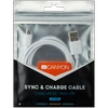 CANYON kabelis CFI-1 Lightning 5W 1m Baltas