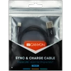 CANYON kabelis CFI-1 Lightning 5W 1m Juodas