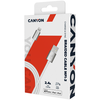 CANYON kabelis MFI-3 Lightning 12W 1m Baltas