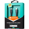 CANYON kabelis MFI-4 Type-C iki Lightning 1.2m Juodas