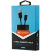 CANYON laidas UM-1 MicroUSB 5W 1m Juodas