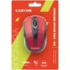Optinė belaidė pelė Canyon MSO-W6, Raudonos/Juodos spalvos