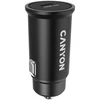 Canyon C-20, PD 20W Kišeninis automobilinis įkroviklis, įėjimas: DC12V-24V, išėjimas: PD20W, palaiko iPhone12 PD greitą įkrovimą, Atitinka CE RoHs , Dydis: 50.6*23.4*23.4, 18g, Juodas
