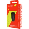 CANYON C-20B03, PD 30W/QC3.0 18W Kišeninis automobilinis įkroviklis su 1-USB A+ 1-USB-C įvestis: DC12V-24V, Išvestis: USBC: PD30W( 5V3A/9V3A/12V2.5A/15V2.5A/15V.3.0. 18W (5V3A