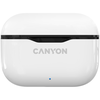 Belaidės ausinės Canyon TWS-3, Baltos/Juodos spalvos