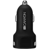 CANYON automobilinis pakrovejas C-04 2.4A/2USB-A Juodas