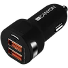CANYON automobilinis pakrovejas C-04 2.4A/2USB-A Juodas