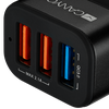 CANYON automobilinis įkroviklis C-07 QC 3.0 2.4A/3USB-A Juodas