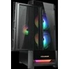 COUGAR DUOFACE RGB kompiuterio korpusas, vidutinio dydžio bokštas, Juodas
