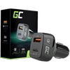 Green Cell Žalias Cell GREENCELL CAD33 automobilinis įkroviklis Žalias Cell USB-C maitinimo tiekimas + USB greitas įkrovimas 3.0