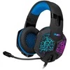Ausinės su mikrofonu SVEN AP-U980MV juodas-mėlynas (USB, LED, 7.1), SV-015633