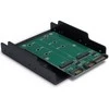 „Inter tech“ adapteris dviem M.2 S-ATA diskams (1xS-ATA 15 kontaktų + 2x7 kontaktų kištukas), dėklas