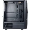 Inter tech Chassis IT-3306 Cavy Gaming Tower, ATX, 1xUSB3.0, 2xUSB2.0, PSU pasirinktinai, Lango šoninis skydelis, LED juostos priekyje , 120mm ARGB ventiliatorius, Juodas