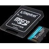 KINGSTON 128 GB Micro SDXC CANVAS GO! PLUS GEN4 200 MT/S A2 U3 V30 KORTELĖ + ADAPTERIS