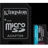 „Kingston“ 256 GB „Micro SDXC Canvas Go Plus Gen4“ 200 MB/s A2 U3 V30 kortelė + adapteris
