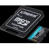 „Kingston“ 256 GB „Micro SDXC Canvas Go Plus Gen4“ 200 MB/s A2 U3 V30 kortelė + adapteris