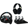Logitech G29 + G435 Juoda