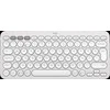 Belaidė klaviatūra Logitech PEBBLE KEYS 2 K380S, Baltos spalvos, Išdėstymas: US tarptautinis (Qwerty)