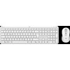 Klaviatūra LOGITECH Signature Slim Combo MK950 - OFF Baltas - US INT'L - 2.4GHZ/BT - INTNL-973