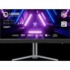 LORGAR 34MP1, UWQHD MiniLED Gaming Monitorius Pro, 34'' (3440*1440) VA curved monitorius, juodas/milky pilkas