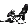 LORGAR FLEX RAF1, Sim Racing Cockpit Advanced, Foldable, 150x72x113 cm-playing, 38x72x126cm-folded, Juodas
