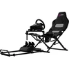 LORGAR FLEX RAF1, Sim Racing Cockpit Advanced, Foldable, 150x72x113 cm-playing, 38x72x126cm-folded, Juodas