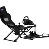 LORGAR FLEX RAF1, Sim Racing Cockpit Advanced, Foldable, 150x72x113 cm-playing, 38x72x126cm-folded, Juodas