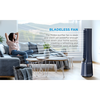 Midea Bladeless Fan &amp; oro valytuvas, Smart WiFi, skaitmeninis su IOT ir pulteliu, H13 HEPA filtras, 10 greičių, platus svyravimas, ION režimas, iki 48 m2, laikmatis, INTELLIGENT WIND, miego režimas, LED ekranas