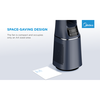 Midea Bladeless Fan &amp; oro valytuvas, Smart WiFi, skaitmeninis su IOT ir pulteliu, H13 HEPA filtras, 10 greičių, platus svyravimas, ION režimas, iki 48 m2, laikmatis, INTELLIGENT WIND, miego režimas, LED ekranas