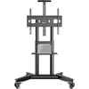 ONKRON Mobile TV stand for 32"-75" iki 50 kg, juodas