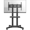ONKRON Mobile TV Stand Rolling TV Cart for 40 to 65 Inch LCD LED TV Screens, Juodas