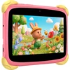 Planšetė Blackview Link 1 Kids Mini WiFi6 7-inch 1024x600 HD+ 60Hz RK3562 2.0Hz 3GB+32GB 3000mAh Cam 2MP 5MP Stylus glass protector Handle Stand design Android 16 Sweet Rožinė