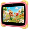 Planšetė Blackview Link 1 Kids Mini WiFi6 7-inch 1024x600 HD+ 60Hz RK3562 2.0Hz 3GB+32GB 3000mAh Cam 2MP 5MP Stylus glass protector Handle Stand design Android 16 Sweet Rožinė