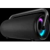 Portable speaker SVEN PS-395, juodas, power output 80W (RMS), TWS, Bluetooth, RGB backlight, Atsparus vandeniui (IPx5), USB, Baterija life – iki 20 hours
