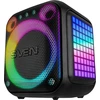 Portable speaker SVEN PS-880, juodas, power output 110W (RMS), TWS, Bluetooth, FM, USB, Micro SD, LED-display, lithium battery