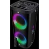 Ausinės Nešiojamas garsiakalbis SVEN PS-950, juodas, galia 2x80W (RMS), TWS, Bluetooth, IPx4, FM, USB, Micro SD, LED ekranas, ličio baterija