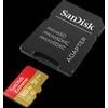 Atminties kortelė SanDisk Extreme Micro SDXC 512GB + SD adapteriai + 1 metų RescuePRO Deluxe iki 190MB/s &amp; 130MB/s Skaitymo/Rašymo greitis A2 C10 V30 UHS-I U3