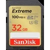 SanDisk Extreme PLUS 32 GB SDHC atminties kortelė + 2 metai RescuePRO Deluxe iki 100 MB/s ir 60 MB/s skaitymo / rašymo greitis, UHS-I, 10 klasė, U3, V30, EAN: 619659189433