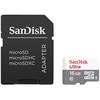 Atminties kortelė SANDISK 16 GB „Ultra Android Micro SDHC“ 80 MB/s, 10 klasė