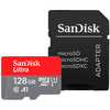Atminties kortelė SANDISK Ultra Micro SDXC 128GB + SD adapteris 140MB/s A1 10 klasės UHS-I