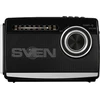 Speaker SVEN SRP-155, juodas (3W, Bluetooth, FM/AM/SW, USB, Micro SD, flashlight, battery)