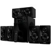 Kompiuterio kolonėlės Speakers SVEN HT-210, juodas (125W, Bluetooth, Optical, Coaxial, FM, USB/SD, Ekranas, RC unit), SV-014124