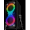 Portable speaker SVEN PS-1000, juodas, power output 2x80W (RMS), TWS, Bluetooth, FM, USB, LED-display, lithium battery