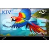 Televizorius Kivi 43", UHD, Android TV 11, 1920x1080, 60 Hz, AV1, Garsas 2x12W, 53 kWh/1000h, WiFi 5G, BT5.1, 3x HDMI, 2x USB (Pažeista pakuotė)
