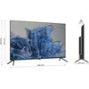 Televizorius Kivi 43U740NB, 43' UHD, Google Android TV, Juodas, 3840x2160, 60 Hz, , 2x10W, 53 kWh/1000h , BT5, HDMI jungtys 4